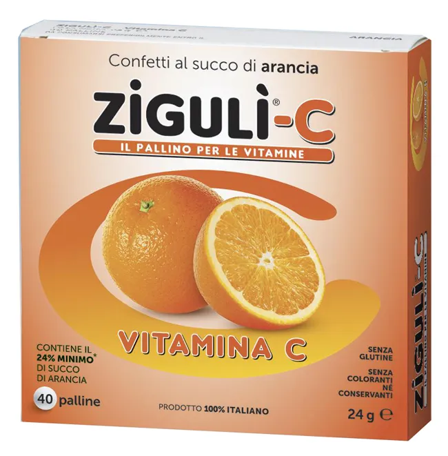Zigulì-C Arancia con Vitamina C 40 Palline