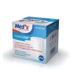 Medrull Cerotto Di Fissaggio Classico In Rotolo – 5 M X 2 Cm, Bianco, Senza Lattice, Ipoallergenico, Per Ferite E Fissaggio Medicale